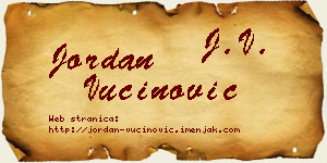 Jordan Vučinović vizit kartica